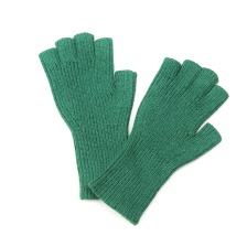 Dark Jade Green Long Wrist Fingerless Gloves by Peace of Mind